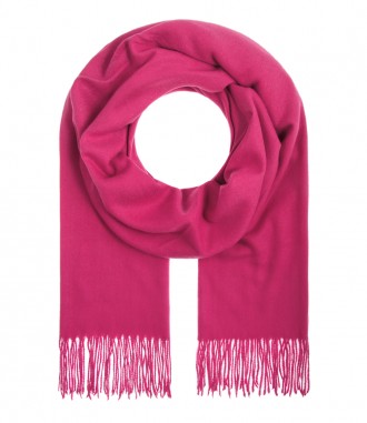 Damen Schal - einfarbiger Winterschal, pink