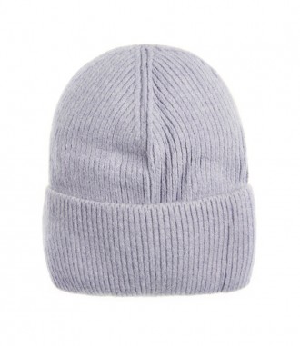 Basic Beanie Mütze - Feinstrick, flieder