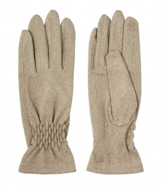 Damen Handschuhe, beige