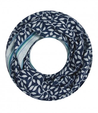 Damen Loop Schal, blau