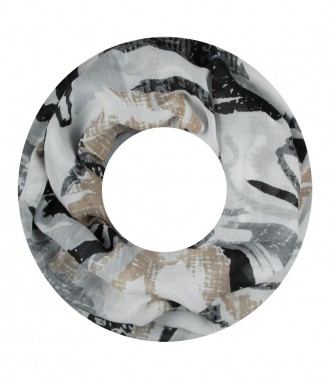 Damen Loop Schal, schwarz