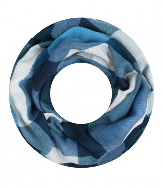 Damen Loop Schal, blau