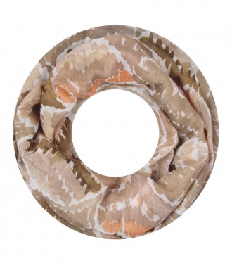 Damen Loop Schal, beige