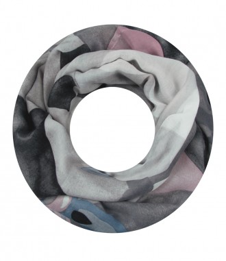 Damen Loop Schal, grau