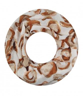 Damen Loop Schal, braun