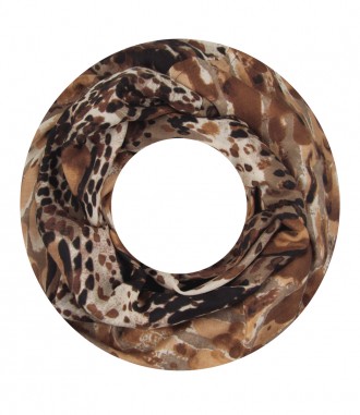 Damen Loop Schal, braun