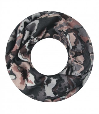 Damen Loop Schal, grau