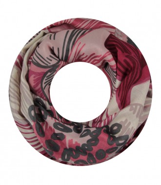 Damen Loop Schal, rot
