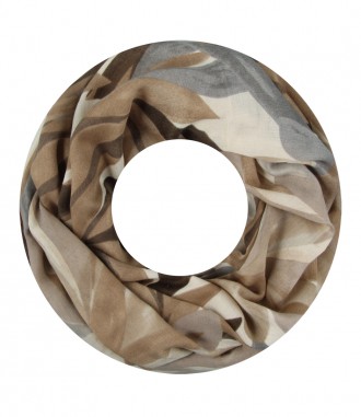 Damen Loop Schal, beige