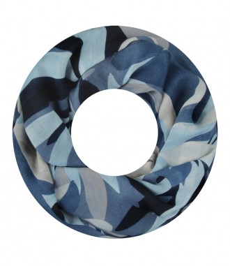 Damen Loop Schal, blau