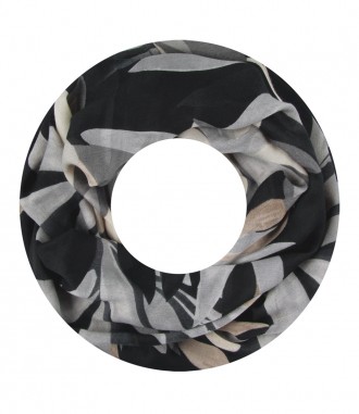 Damen Loop Schal, schwarz