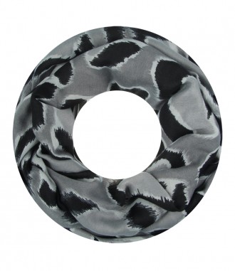 Damen Loop Schal, grau