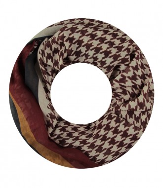 Damen Loop Schal, rot