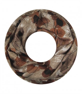 Damen Loop Schal, braun