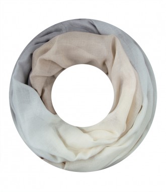 Damen Loop Schal, grau