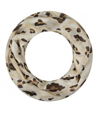 Damen Loop Schal, schmal, beige