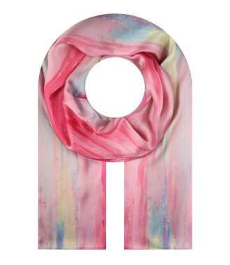 Damen Halstuch, seidig pink