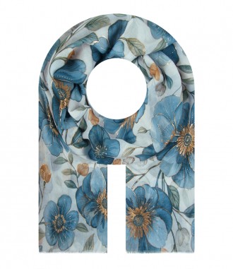 Damen Halstuch, blau