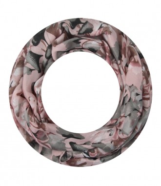 Damen Loop Schal, schmal, rosa