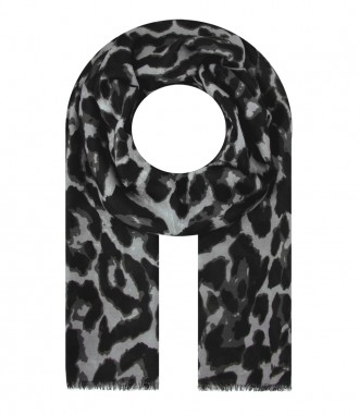 Damen Halstuch, schmal, grau