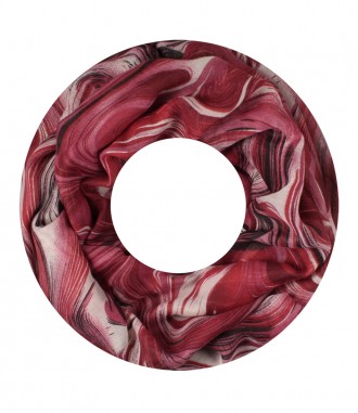 Damen Loop Schal, rot