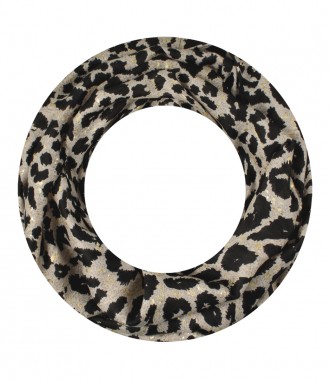Damen Loop Schal, schmal, grau