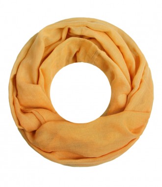 Loop Schal - einfarbig, senfgelb