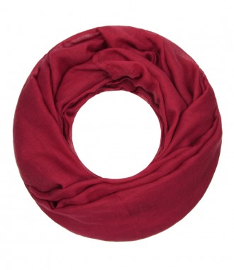 Loop Schal - einfarbig, cherry