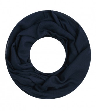 Loop Schal - einfarbig, navy
