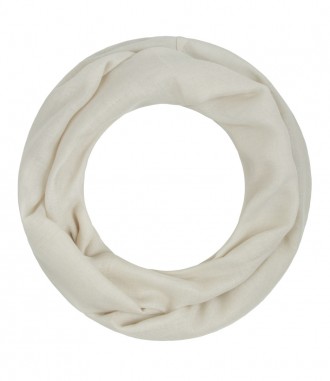 Loop Schal, schmal - einfarbig, creme