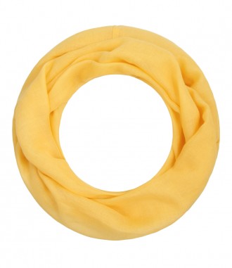 Loop Schal, schmal - einfarbig, gelb