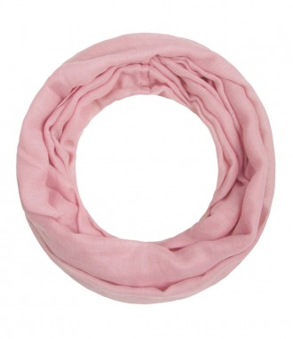 Loop Schal, schmal - einfarbig, rosa