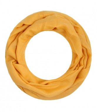 Loop Schal, schmal - einfarbig, senfgelb