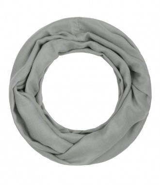 Loop Schal, schmal - einfarbig, grau