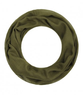 Loop Schal, schmal - einfarbig, dark olive