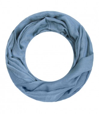 Loop Schal, schmal - einfarbig, denim