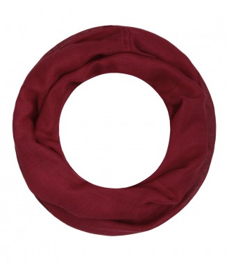 Loop Schal, schmal - einfarbig, cherry