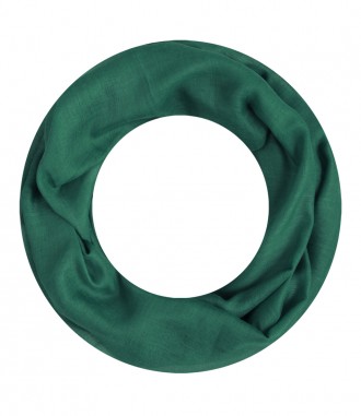 Loop Schal, schmal - einfarbig, pinie