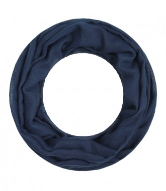 Loop Schal, schmal - einfarbig, navy