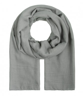 Damen Halstuch, XL - einfarbig, grau