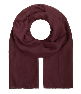 Damen Halstuch, XL - einfarbig, weinrot