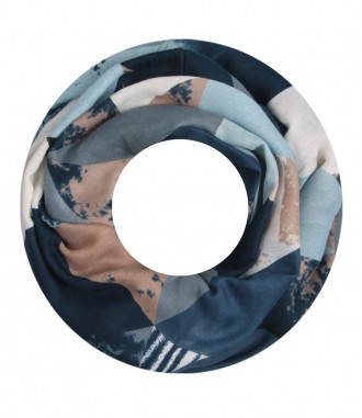 Schal, blau