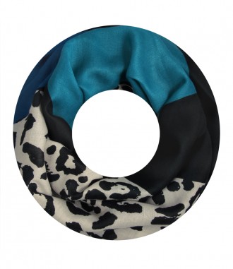 Schal, blau