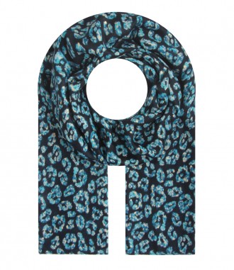 Schal, blau