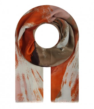Schal, orange