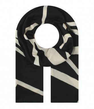 Schal, schwarz