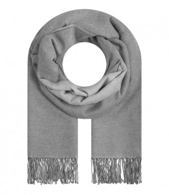 Schal, grau