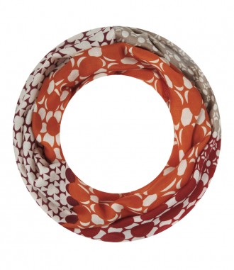 Loop Schal, schmal, rot