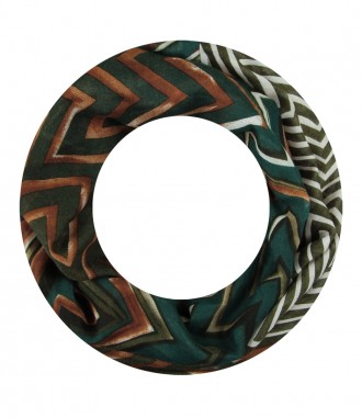 Loop Schal, schmal, grün