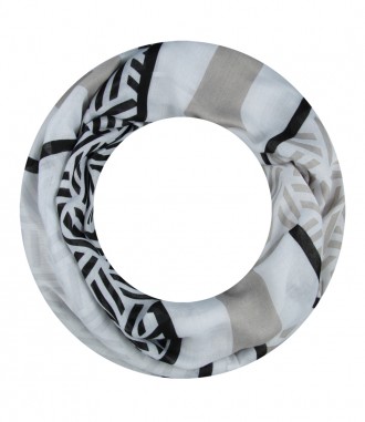 Loop Schal, schmal, grau